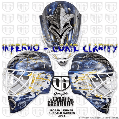 Robin Lehner Sabres mask